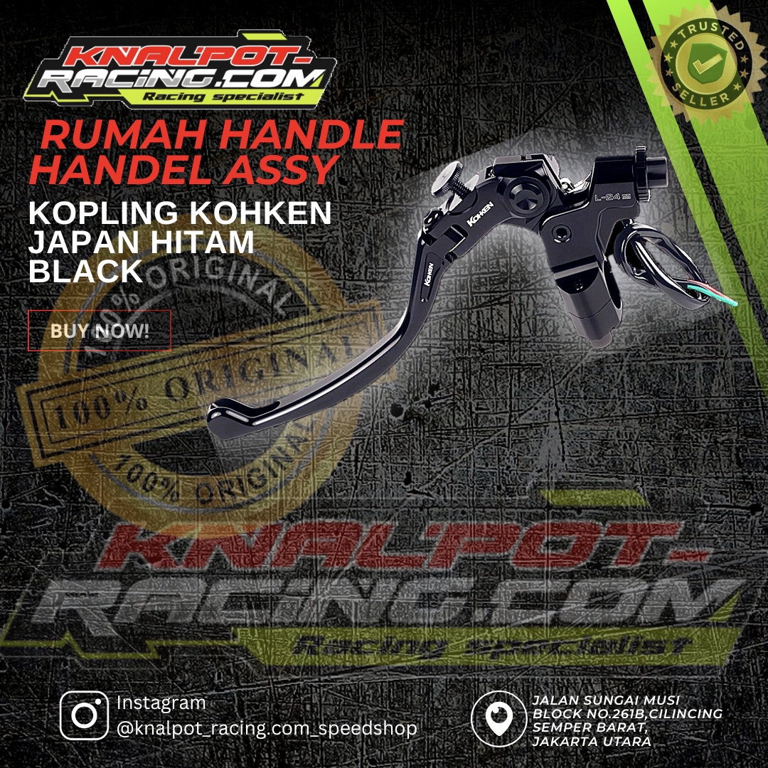 RUMAH HANDLE HANDEL ASSY KOPLING KOHKEN JAPAN HITAM BLACK